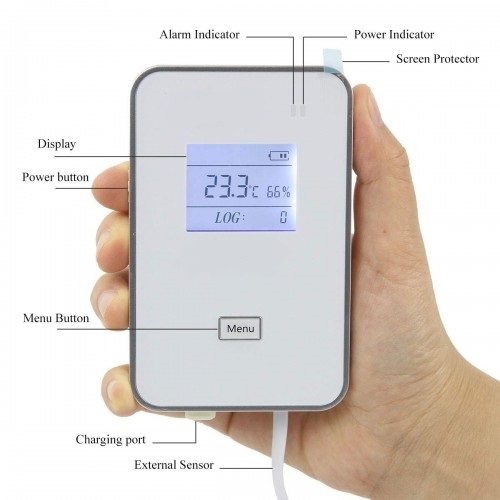 HS14360 WIFI Temperature and Humidity Data Logger Cold Chain Real Time Remote  Temperature Monitoring - Hensistemas